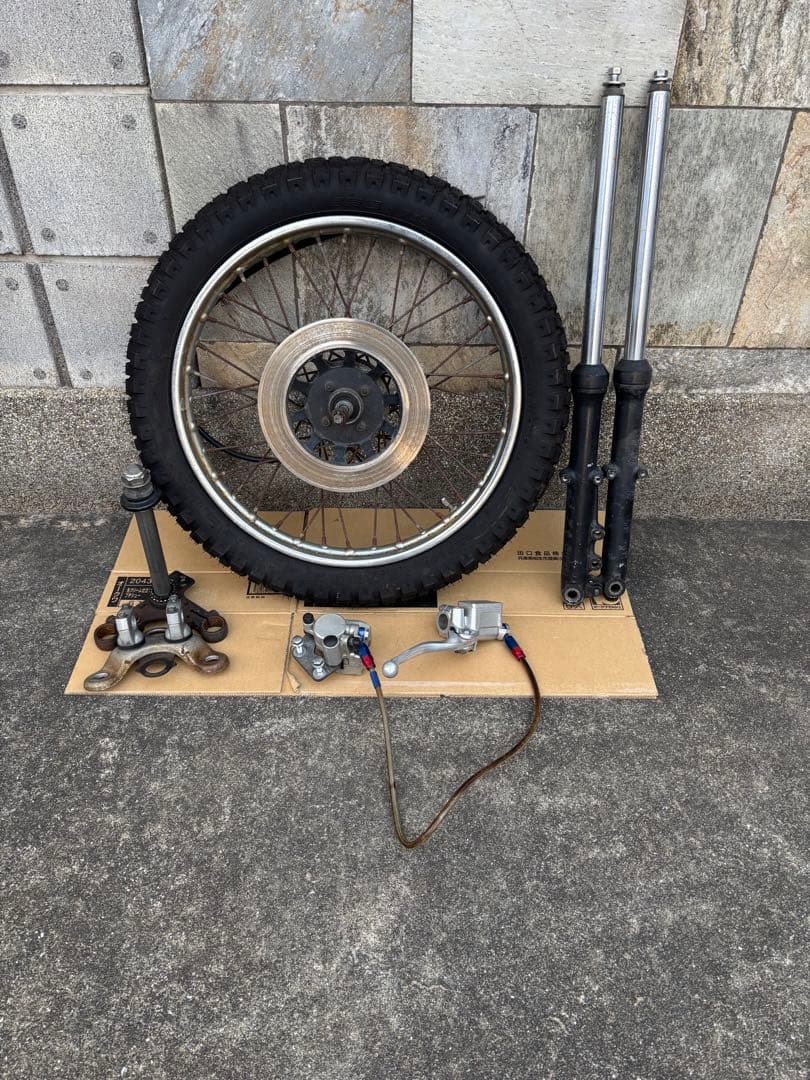 CB50S油圧ブレーキフロントフォーク足廻りセットカブテレスコCDディスク化