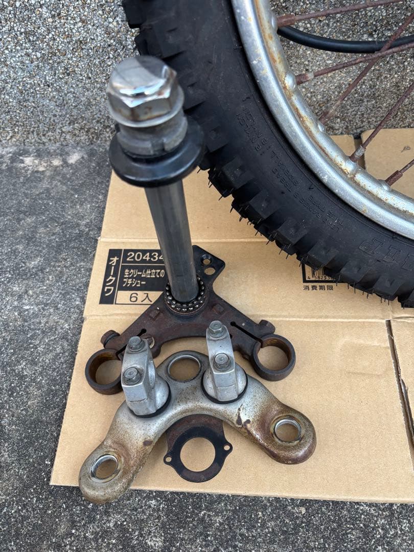 CB50S油圧ブレーキフロントフォーク足廻りセットカブテレスコCDディスク化