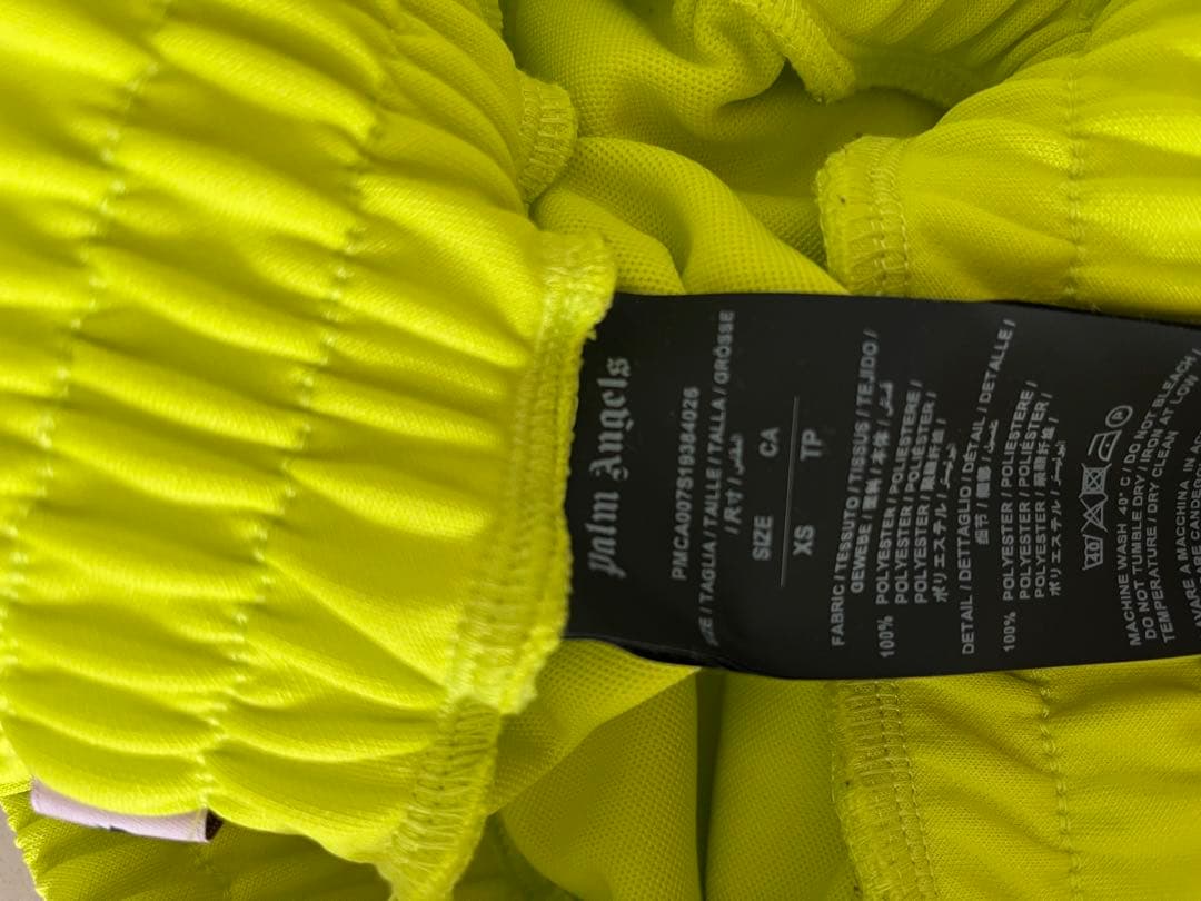 PALM ANGELS 蛍光イエロー ジャージパンツ xs パームエンジェルス