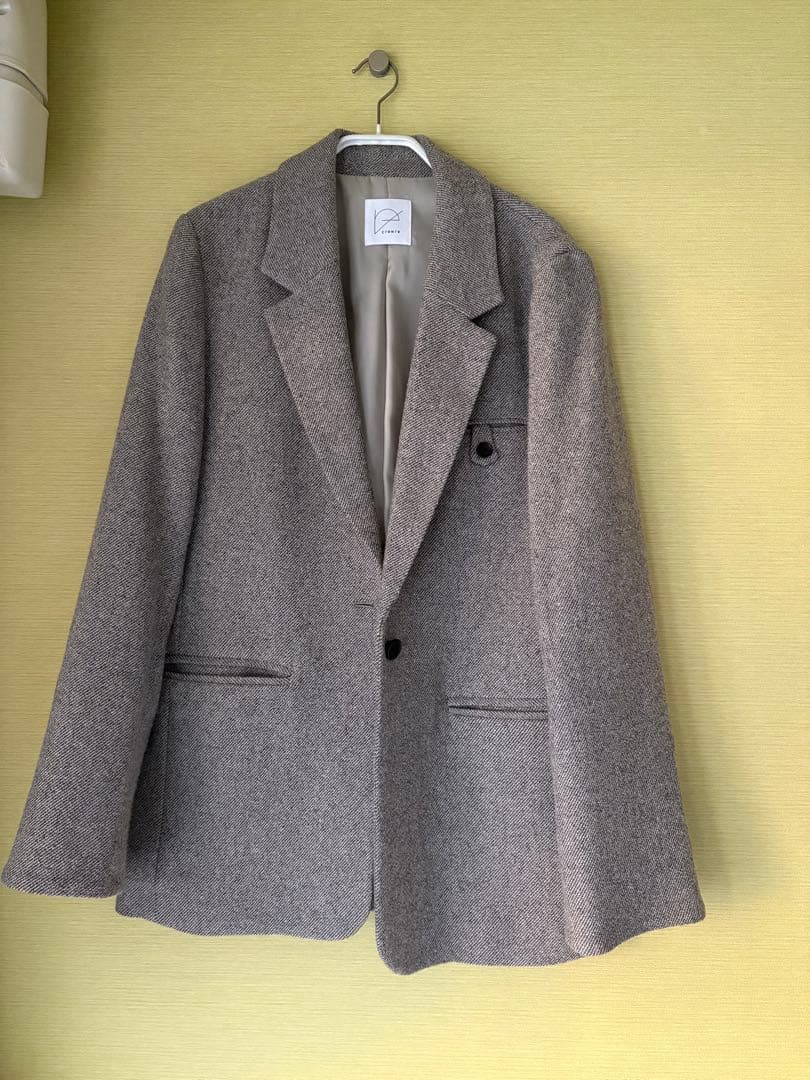 Crewre ソフトツイードオーバージャケット