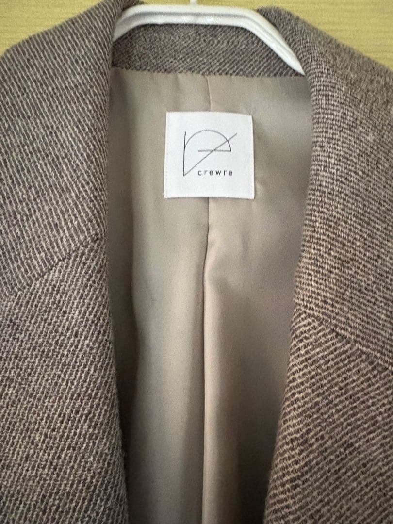 Crewre ソフトツイードオーバージャケット