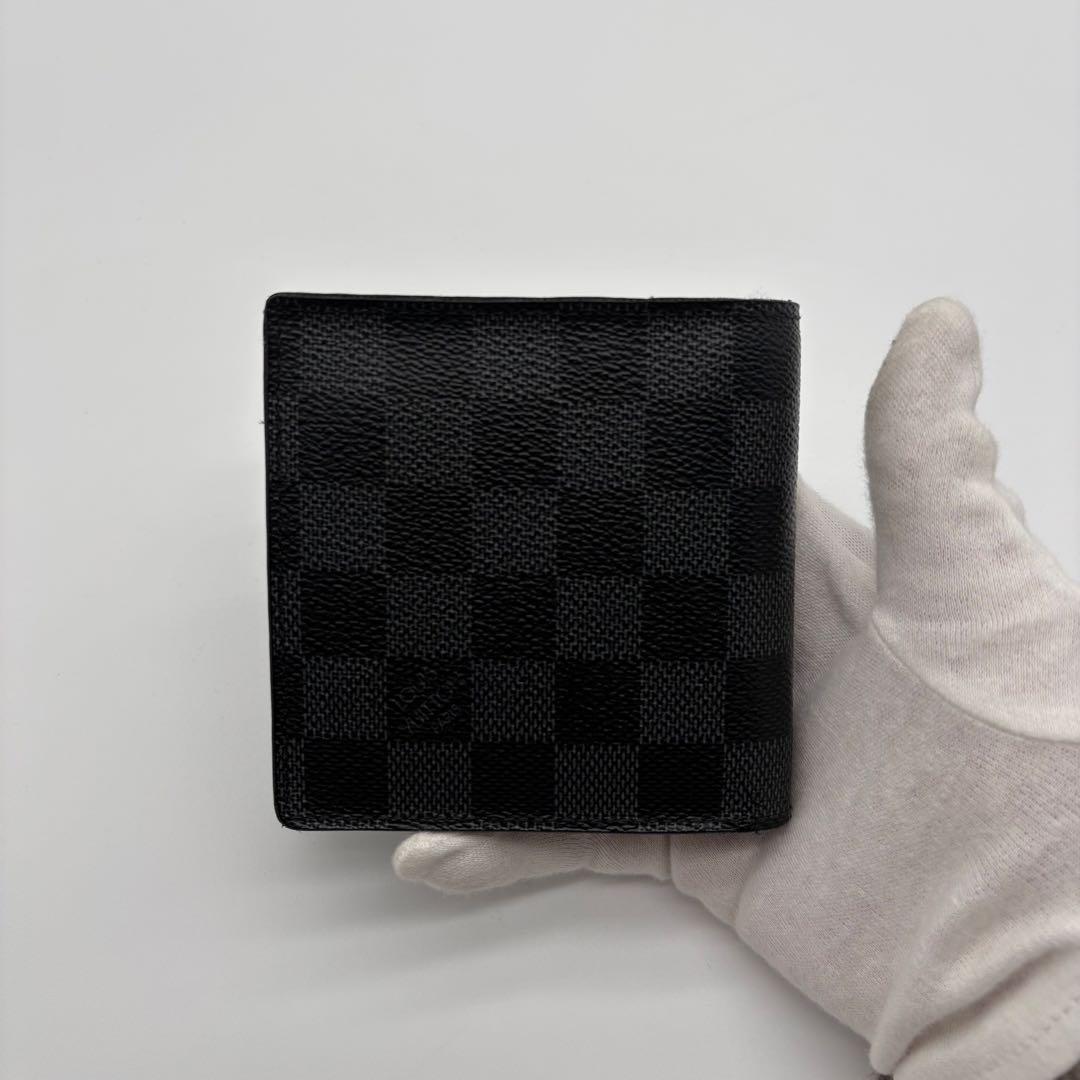 ルイヴィトン ダミエグラフィット ポルトフォイユ マルコ 財布 二つ折り 正規品