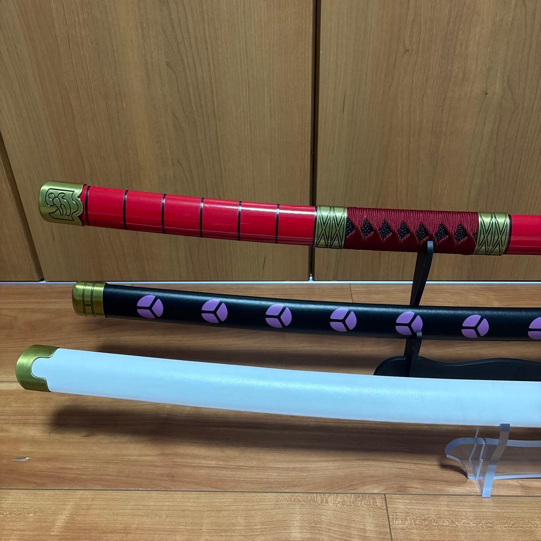 ワンピース　三代鬼徹　黒刀秋水　和道一文字　金属製　模造刀