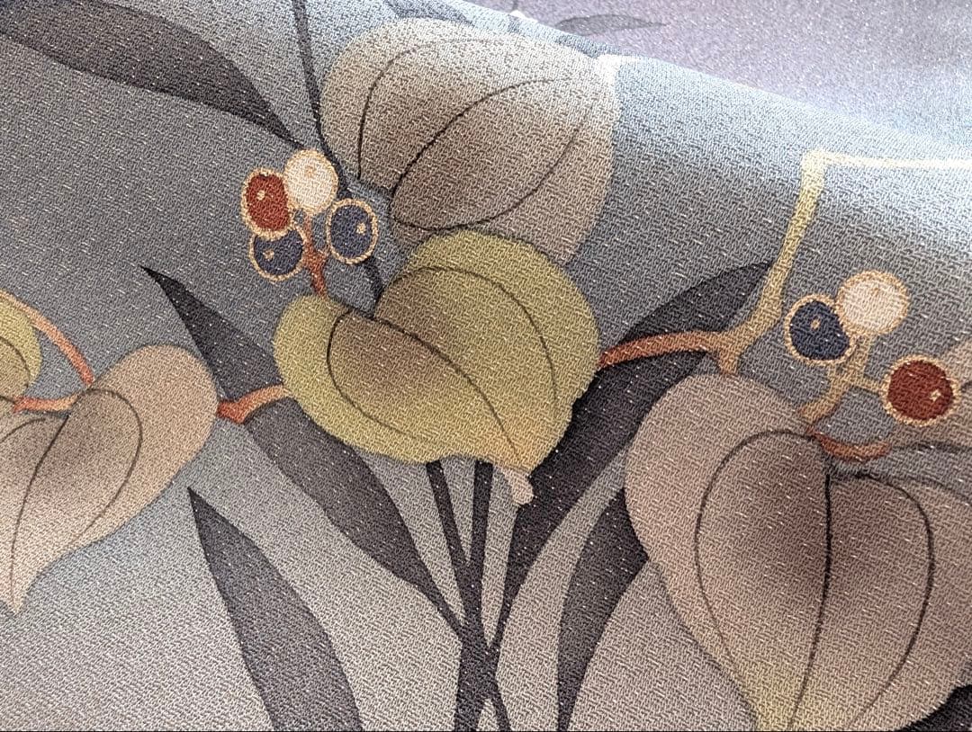 ⭐︎O0956(O0937)美品 逸品 銀通し 銀花仙 ブランド 染め 正絹 袋帯