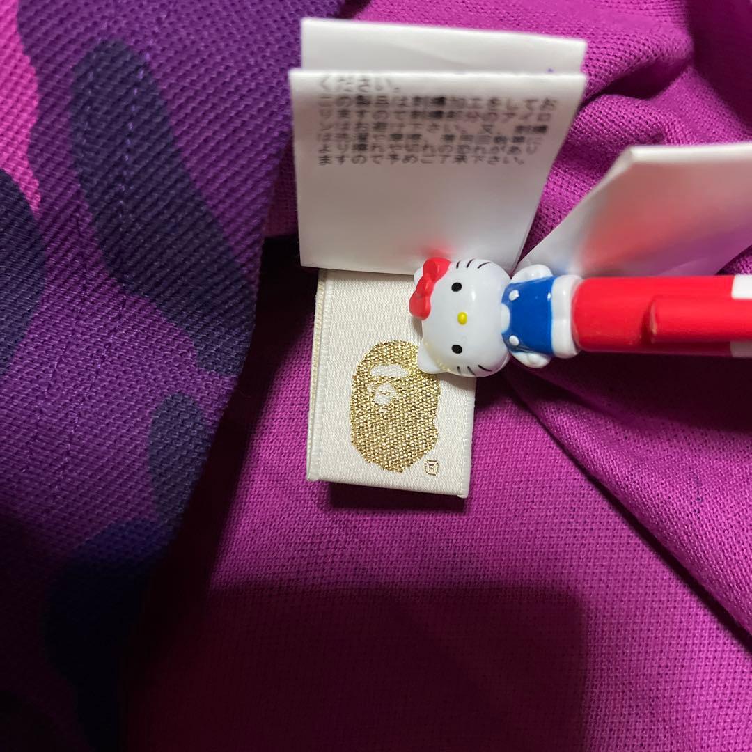 A BATHING APE BAPE PURPLE CAMO ポロシャツ　シャツ