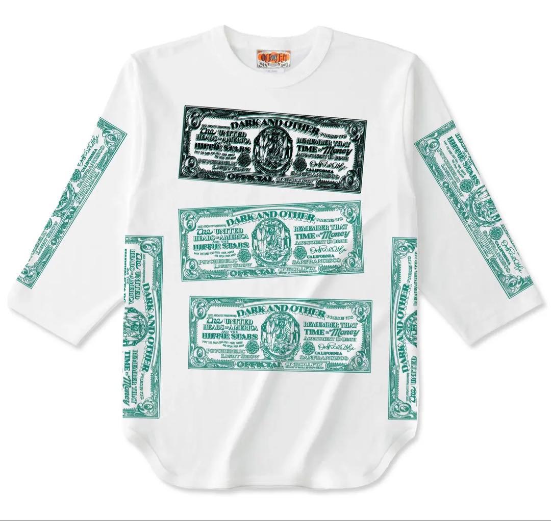 新品　オンロールフライ　七分袖　ベースボールTEE アメカジ