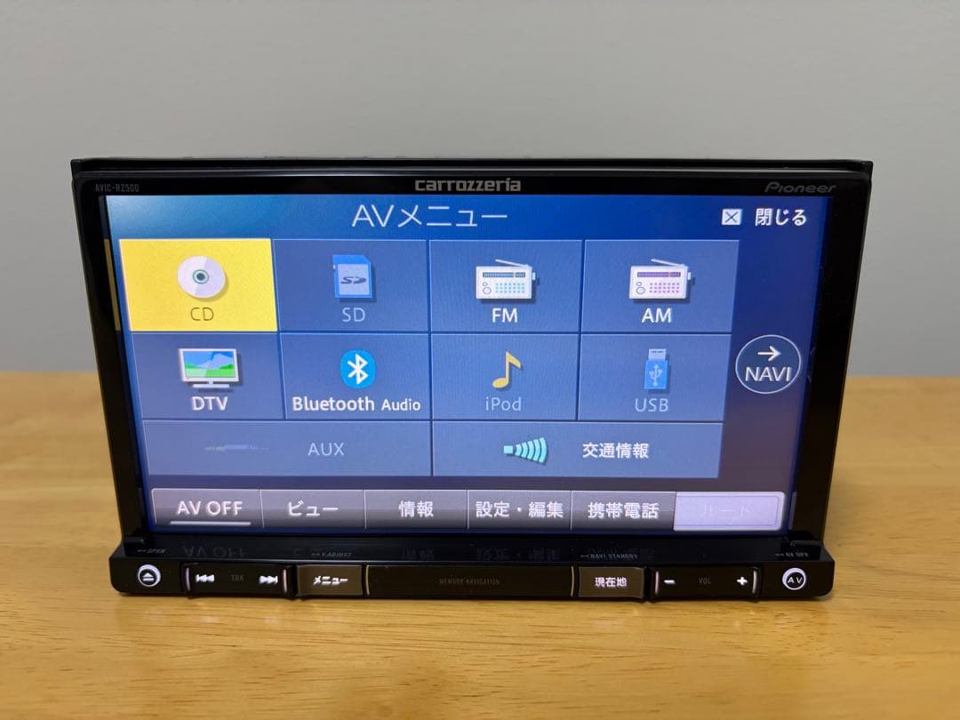 動作良好 カロッツェリア メモリーナビ AVIC-RZ500