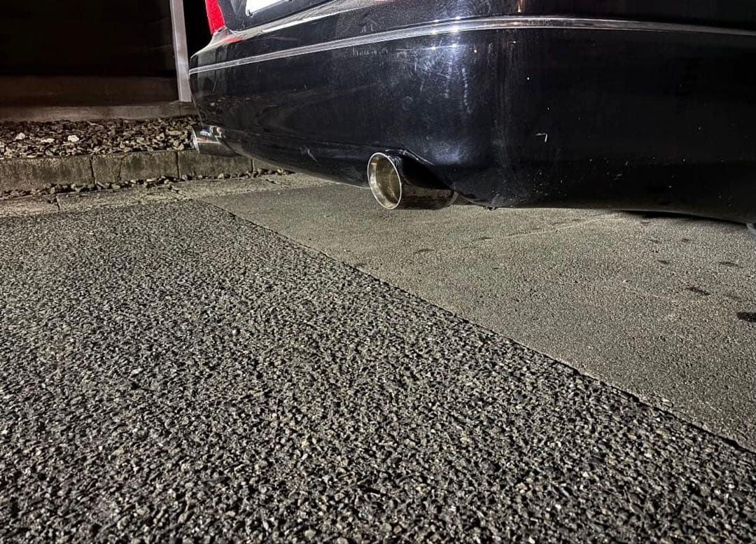 ワンオフ加工 30セルシオ後期 リアピストレートマフラー