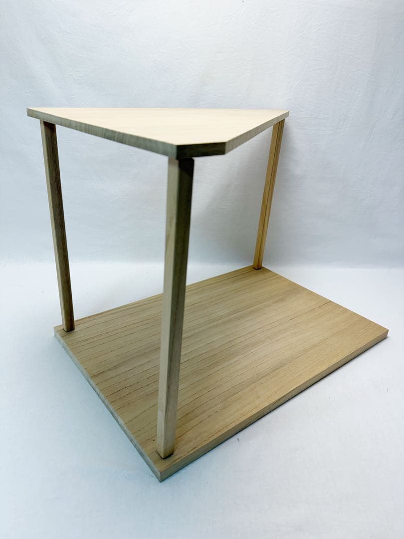 未使用 茶道具 桐木地 山里棚 利休好写し 組立式 炉・風炉兼用 元箱