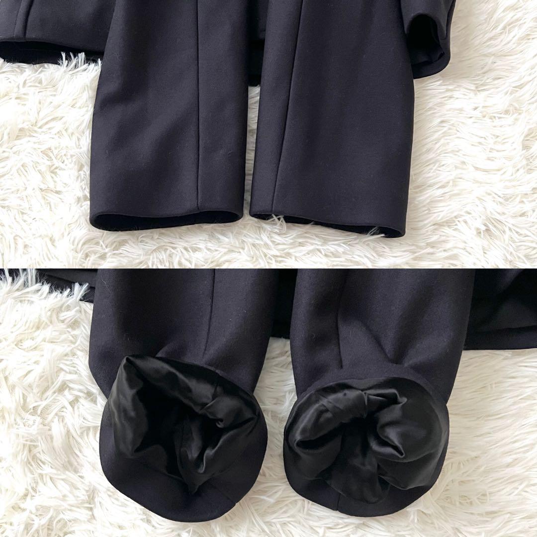 【美品】GLOVERALL 英国製 カシミヤ混 ピーコート ネイビー L