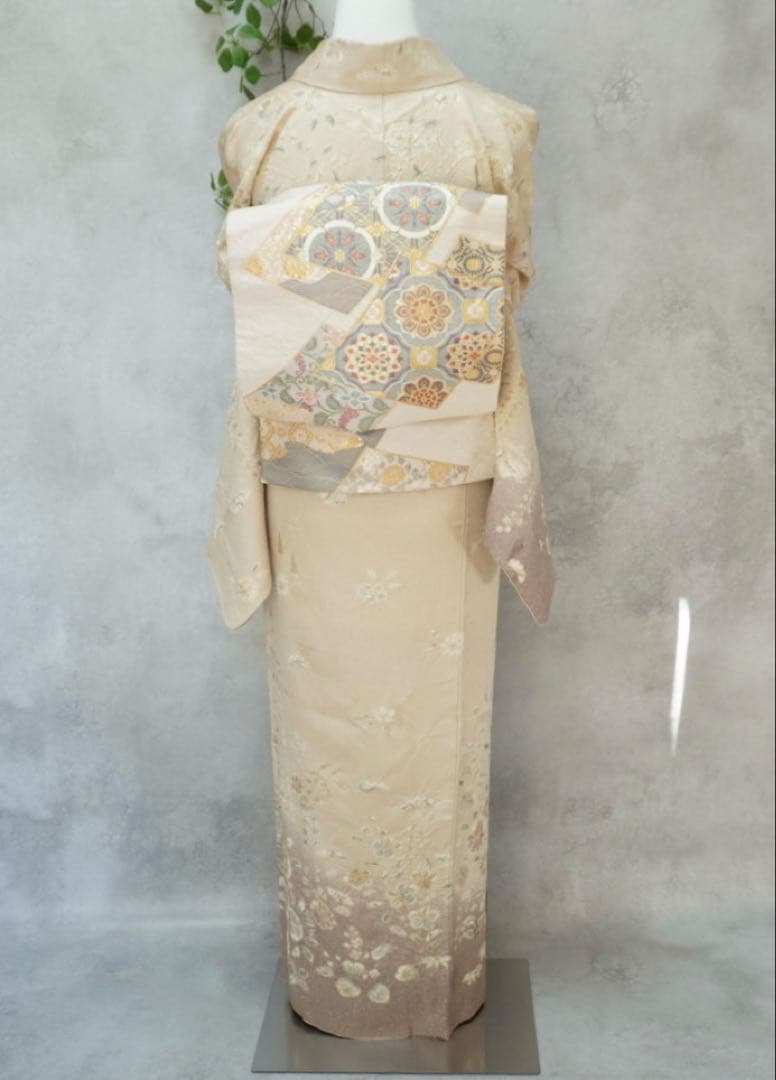 訪問着フルセット267▪︎ 正絹　卒業式　入学式【訪問着、袋帯、帯締め、帯揚げ】