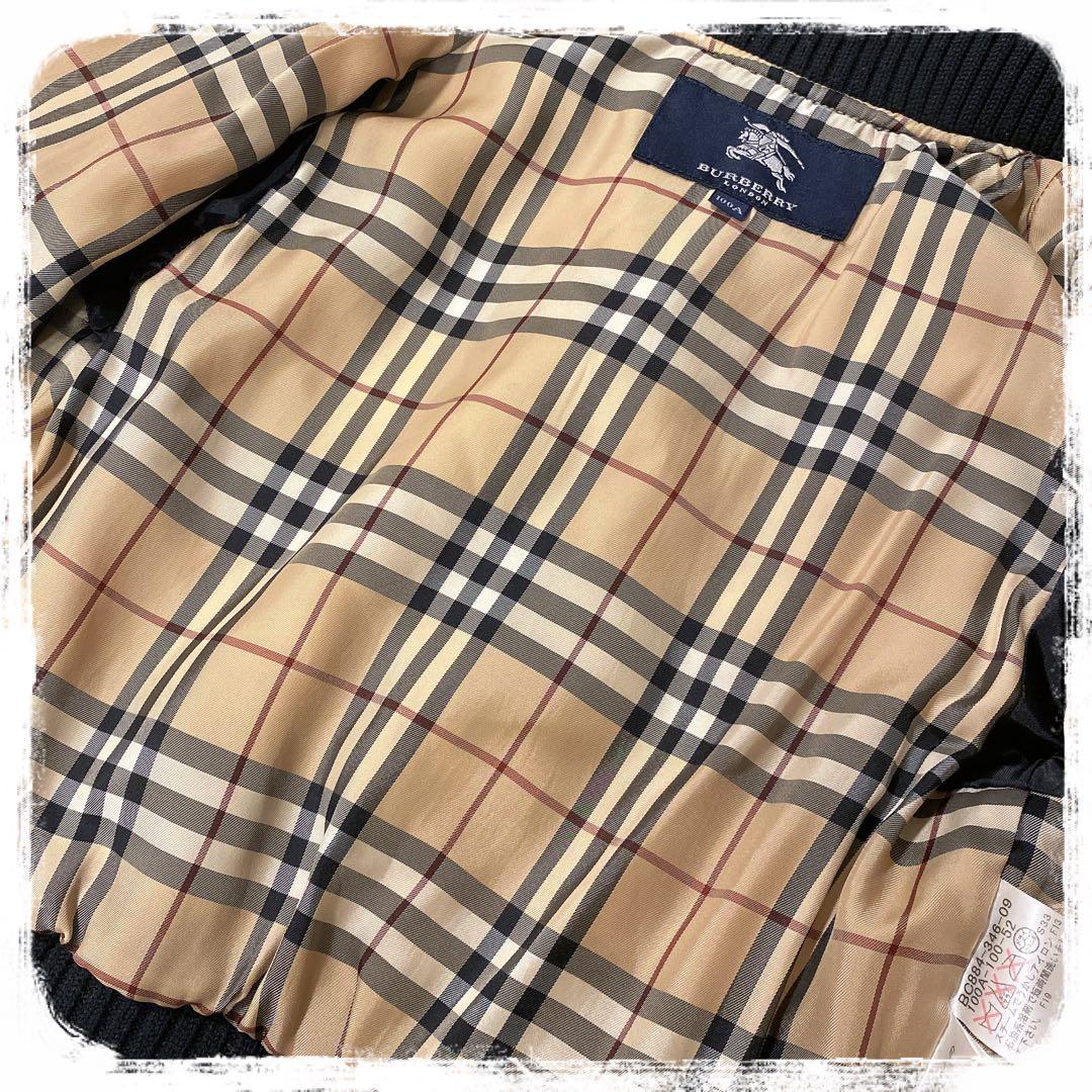 美品 BURBERRY LONDON ノバチェック ブルゾン ジャケット100A