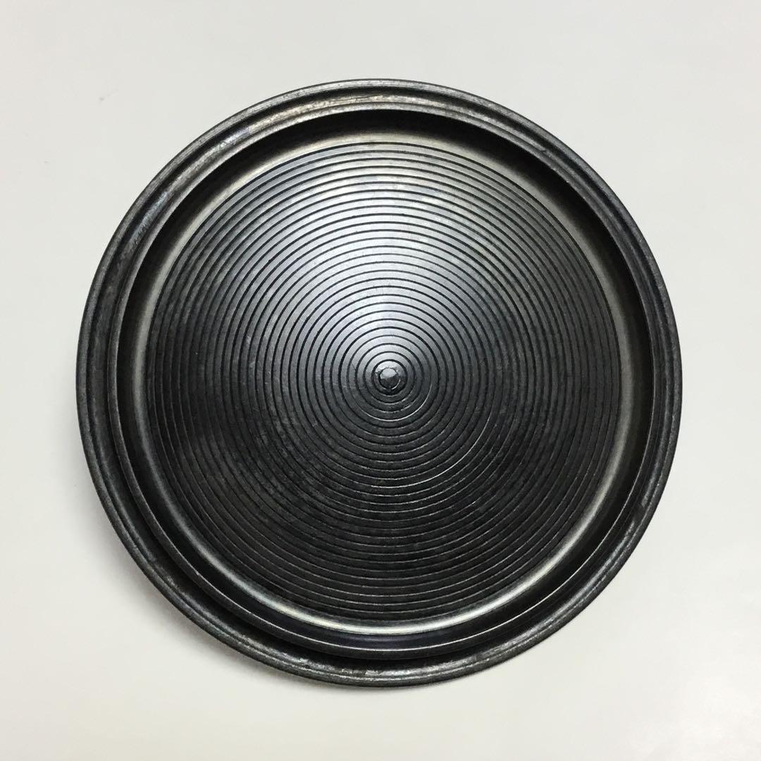 炉釜 透木釜 竹地紋 菊池政光 箱なし 茶道具 古物品