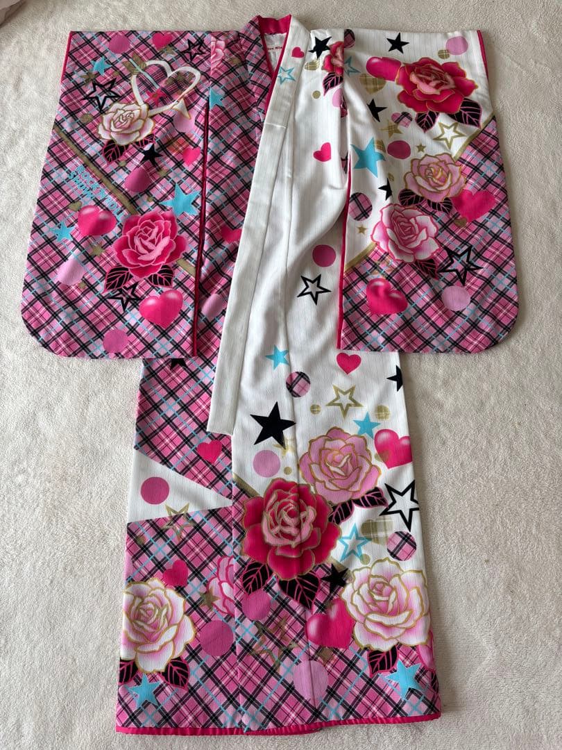 美品 南明奈 七五三 着物 長襦袢（半衿2つ）