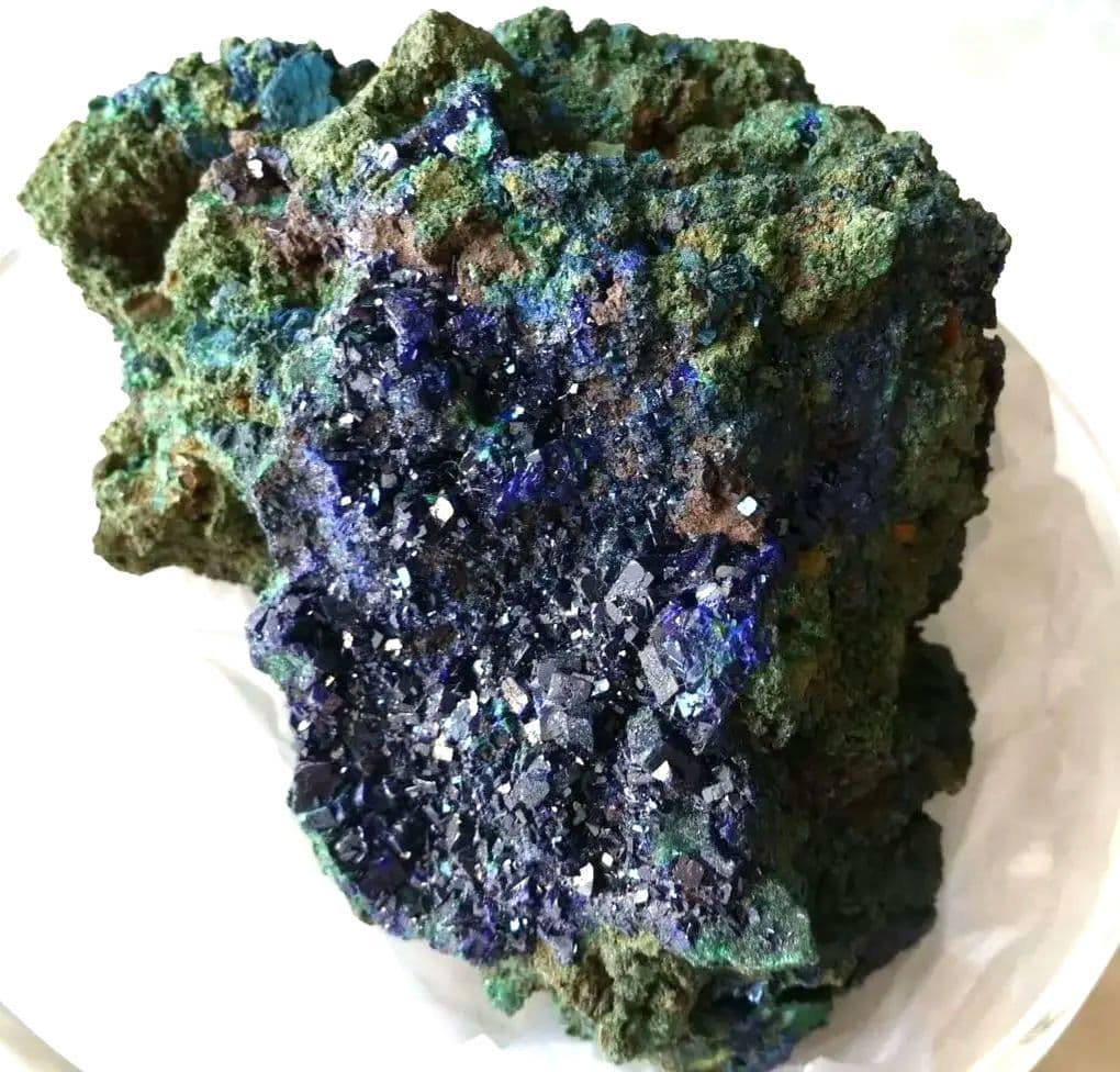 女神の叡智❇️ラオス産 アズライト マラカイト 美形状クラスター 868g