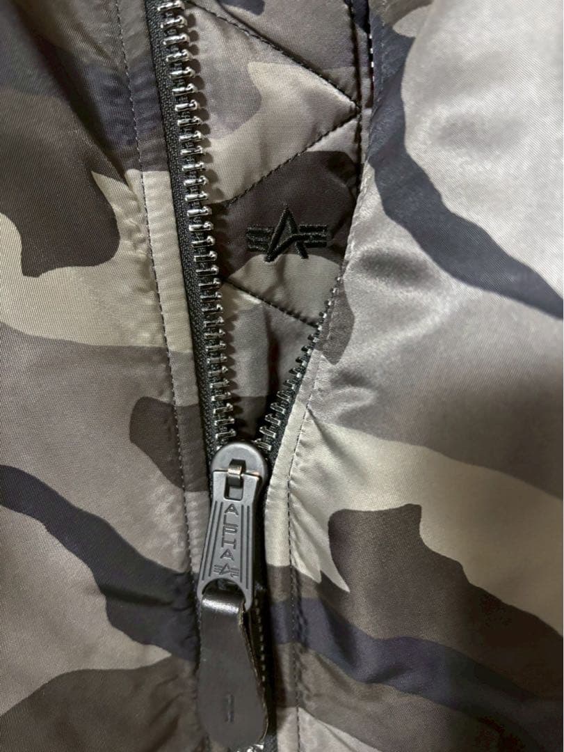 【5XL希少サイズ】ALPHA INDUSTRIES MA-1 迷彩グレー