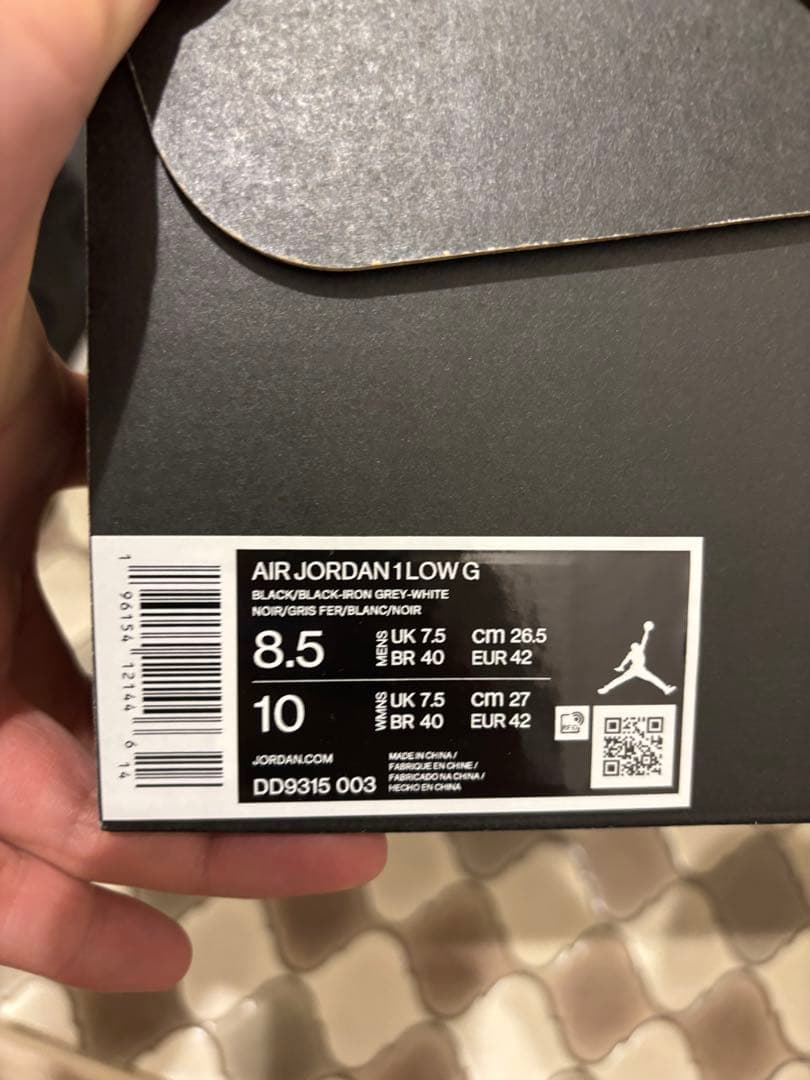 シューズ(男性用) Nike Air Jordan1 LowBlack Crocodile Skin