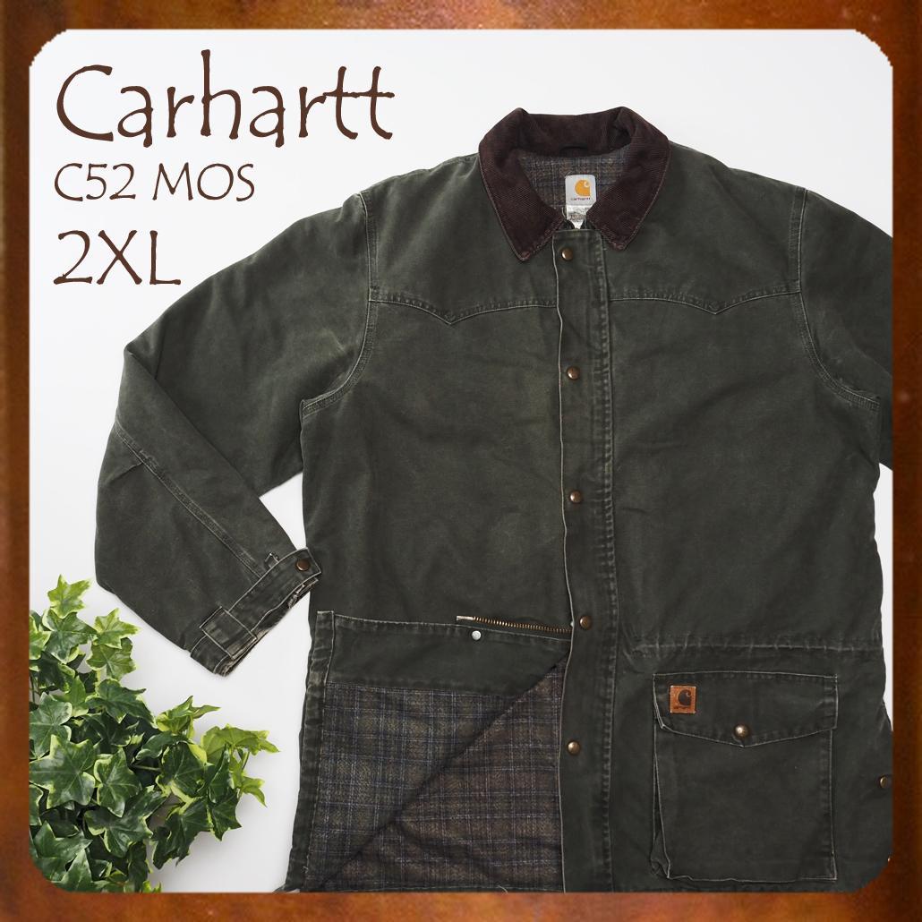 Carhartt C52 MOS ウェスタンランチコート 襟コーデュロイ モス
