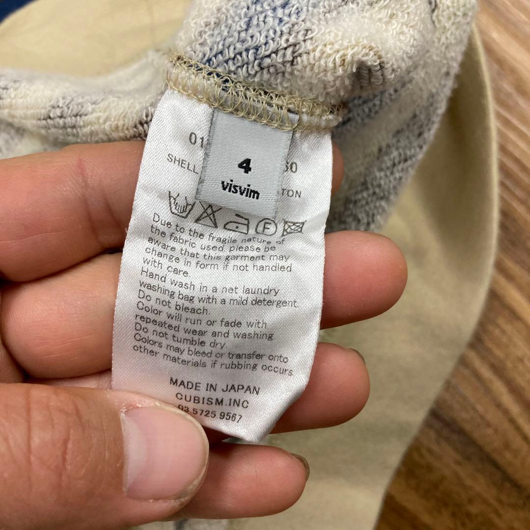 美品 visvim ヴィズヴィム　ボーダー　L/Sカットソー ロンT 4