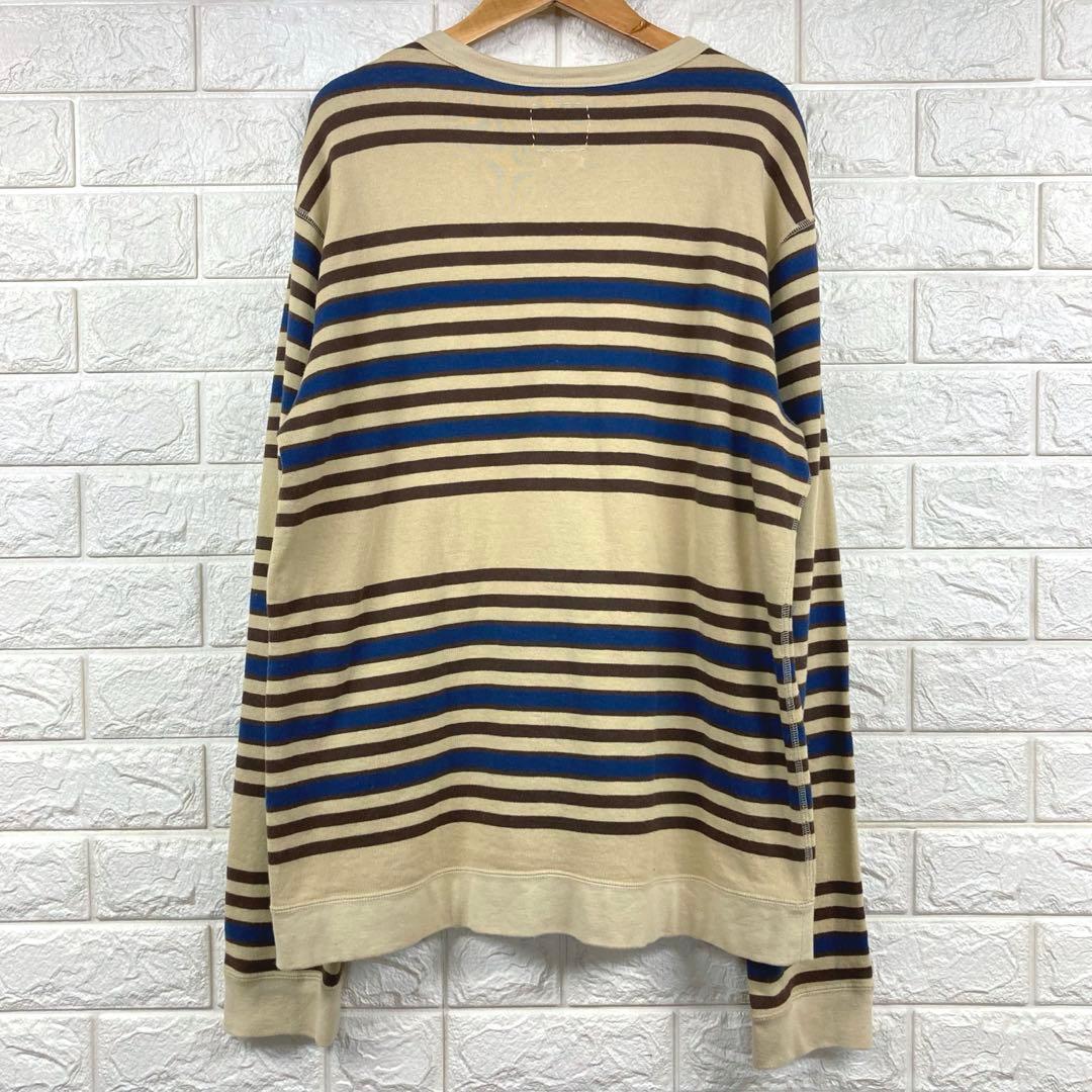 美品 visvim ヴィズヴィム　ボーダー　L/Sカットソー ロンT 4
