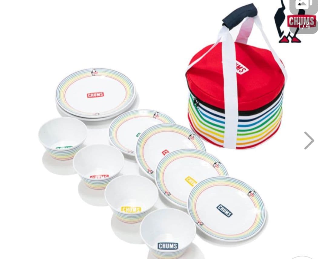 チャムス メラミンディッシュセット