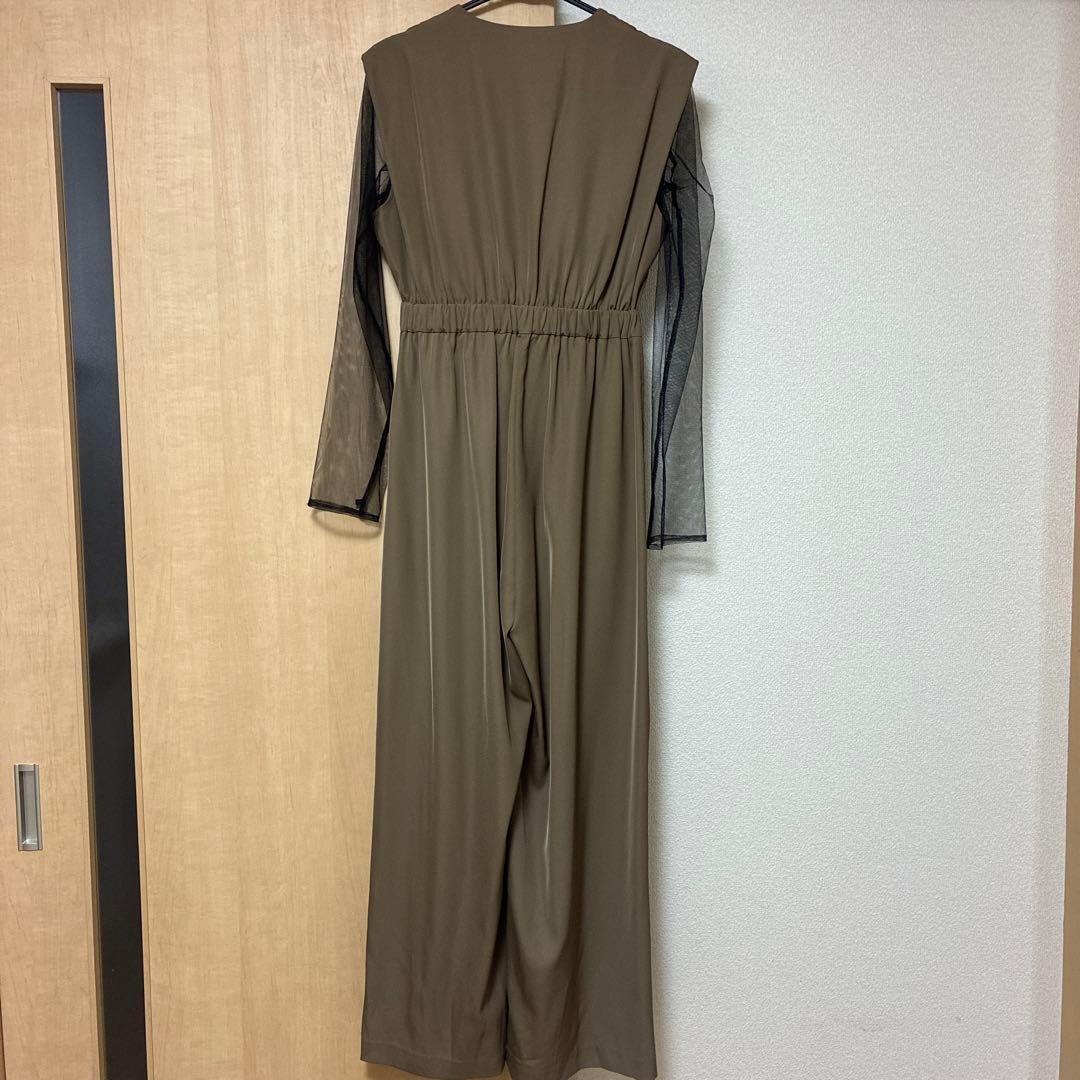 niana スタンドアウトカラーオールインパンツ ベージュ