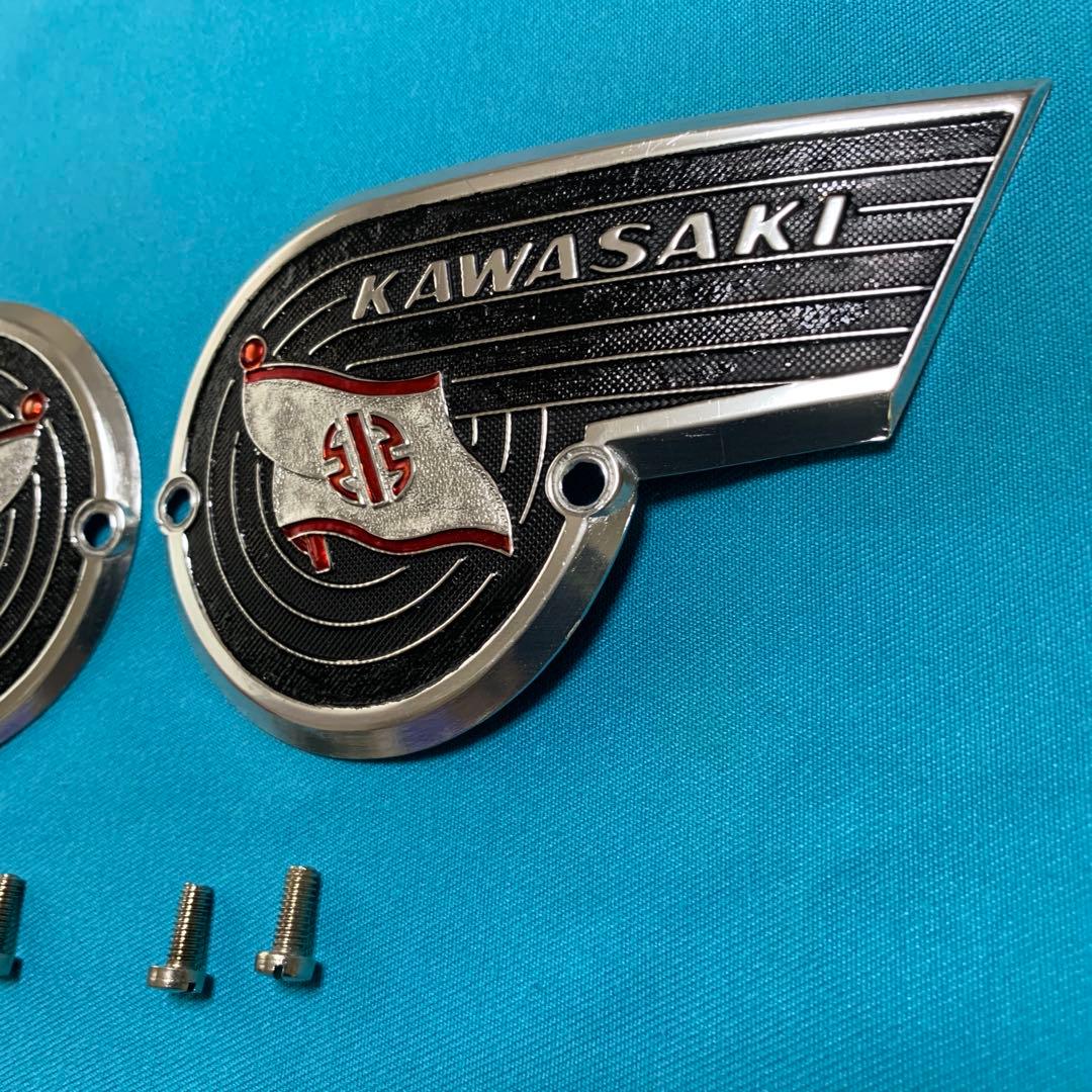 カワサキ純正カワサキW 1W1ＳメグロSGその他タンクエンブレム新品未使用