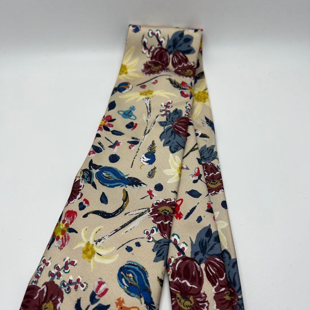 【美品】“FOLK FLOWER”ネクタイ Vivienne Westwood
