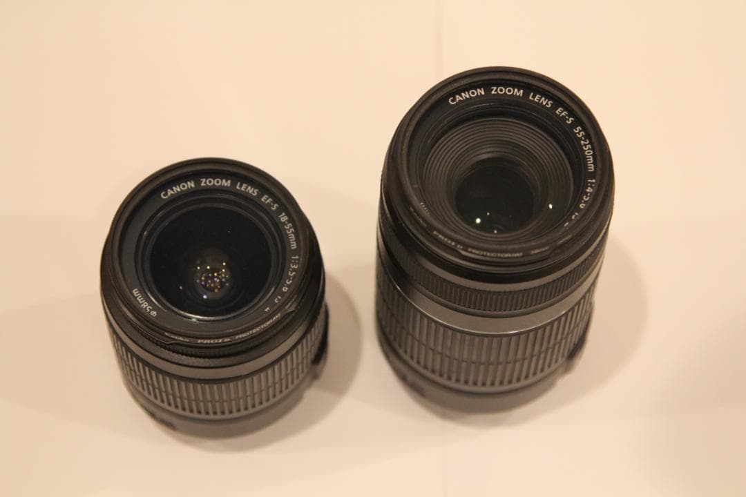 Canon EFS 18-55mm & 55-250mm ズームレンズセット
