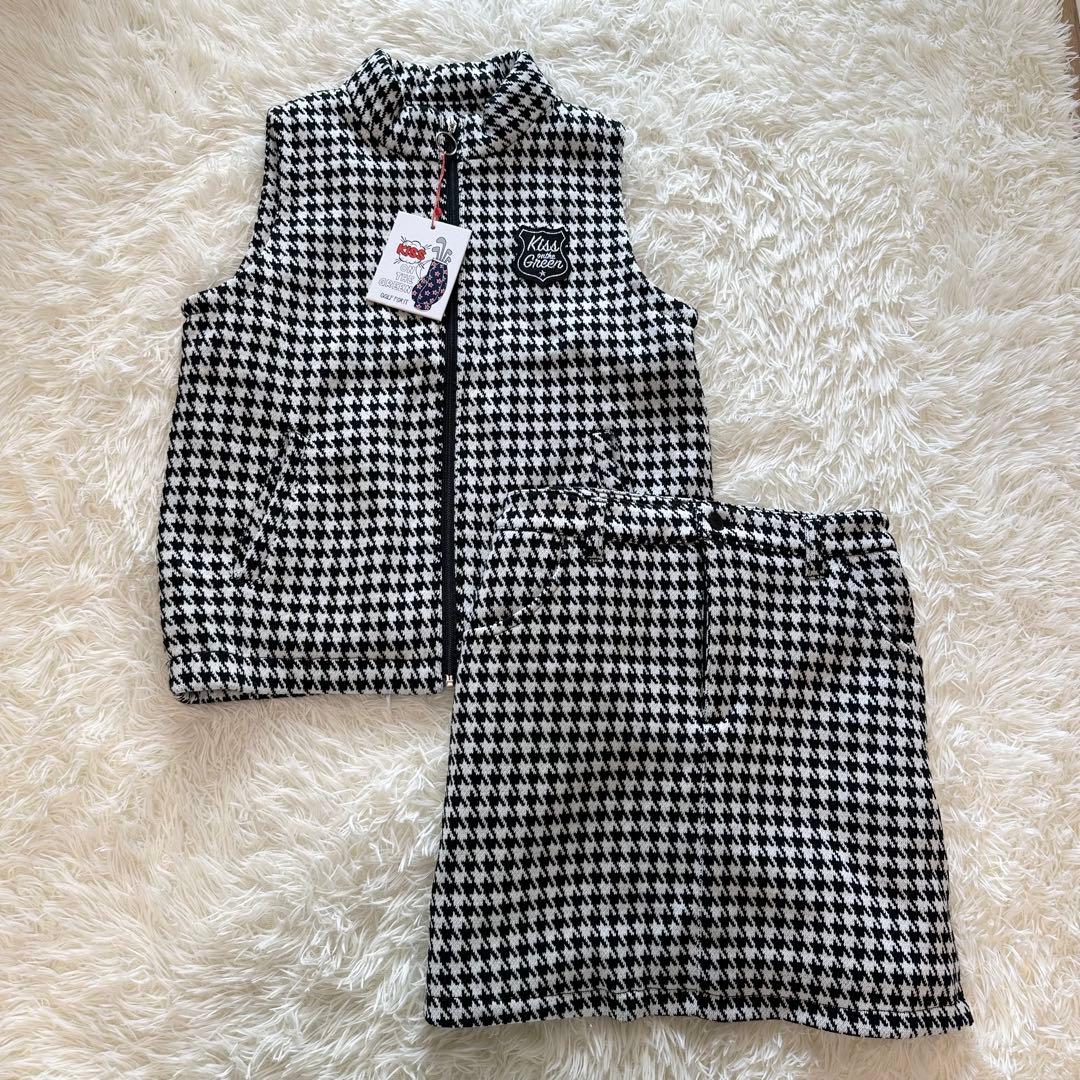 新品未使用 キスオンザグリーン ベストセットアップ 千鳥