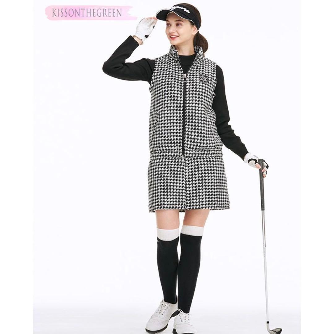 新品未使用 キスオンザグリーン ベストセットアップ 千鳥