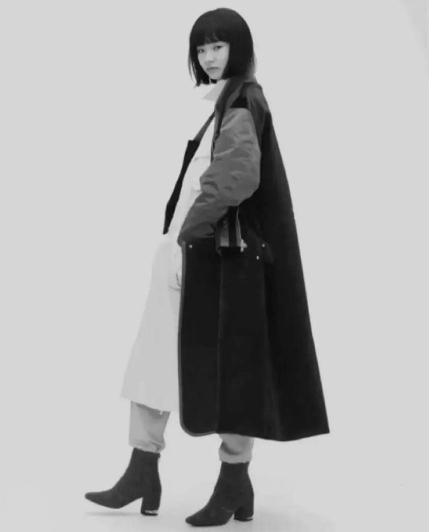 R*a様 美品　TOGA PULLA スペシャルレイヤード　デザインロングコート