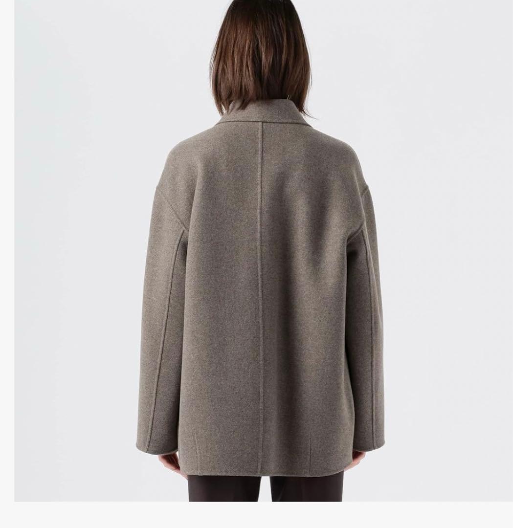 GALERIE VIE ウールカシミヤメルトン バルカラー　ショートコート