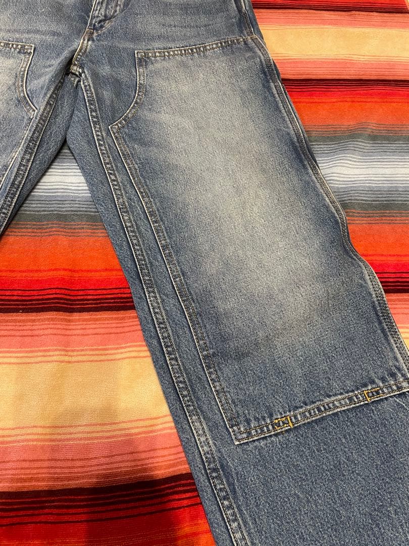 美品　Levi'sリーバイス「568」ルーズストレートカーペンターダブルニー30