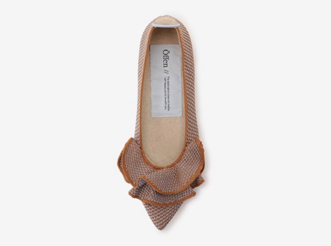 【未使用】Öffen オッフェン pointed-FRIN フリルパンプス 38