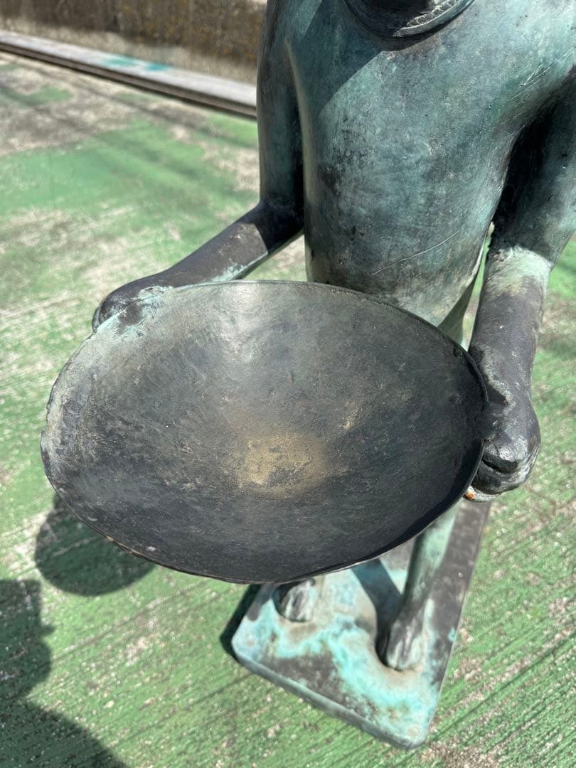 もちさん専用です。大きな猫のブロンズ像 高さ104cm アンティーク調 彫刻