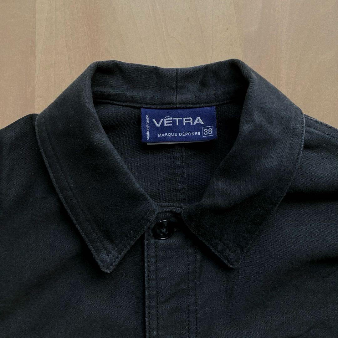 VETRA べトラ フランス製 モールスキン カバーオール ブラック 38 美品
