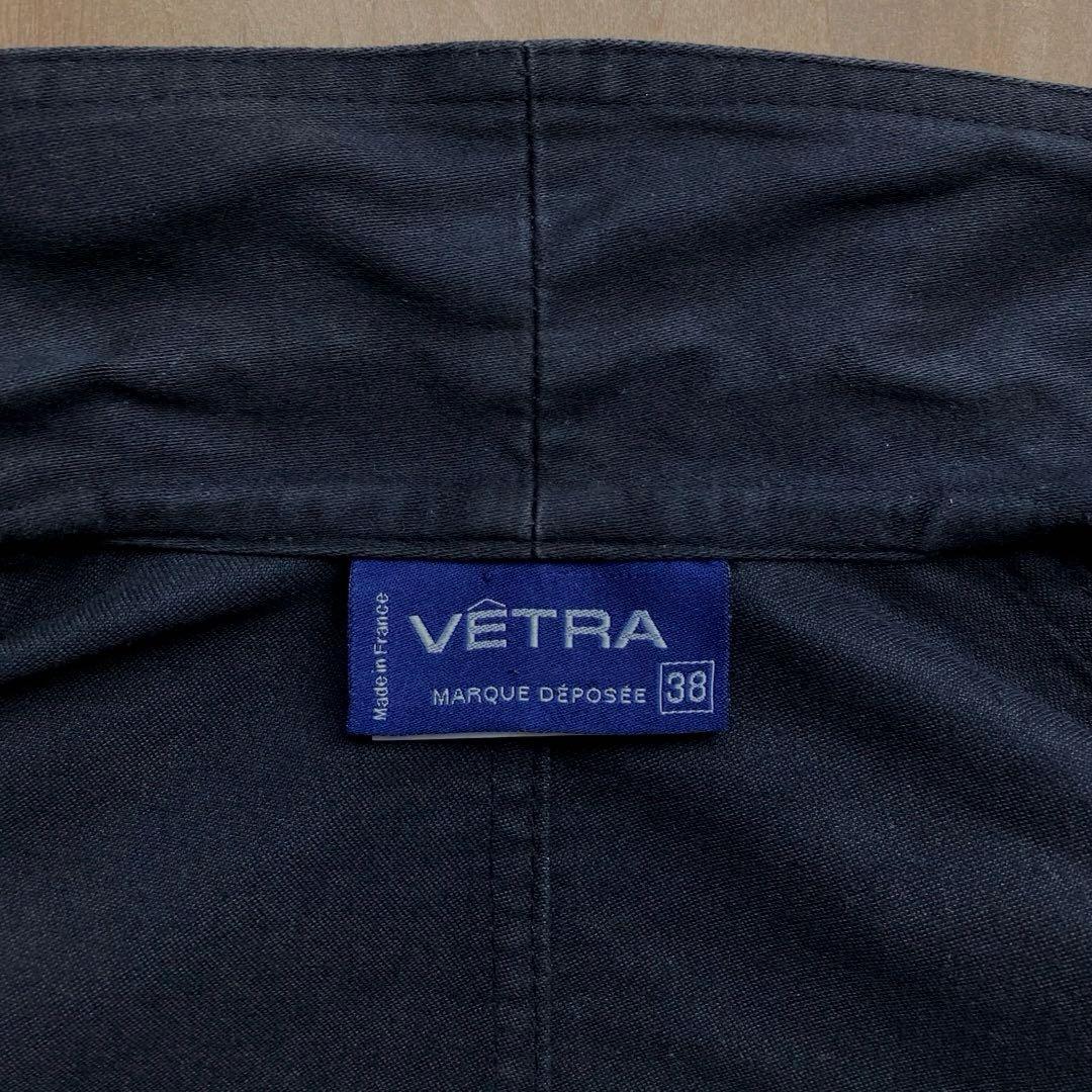 VETRA べトラ フランス製 モールスキン カバーオール ブラック 38 美品