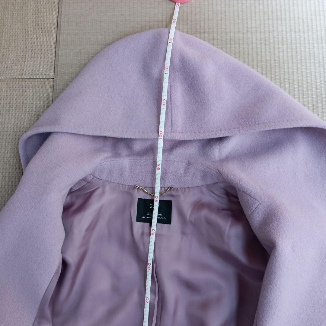 美品　23区　レディース　ウールコート　ローズ　38