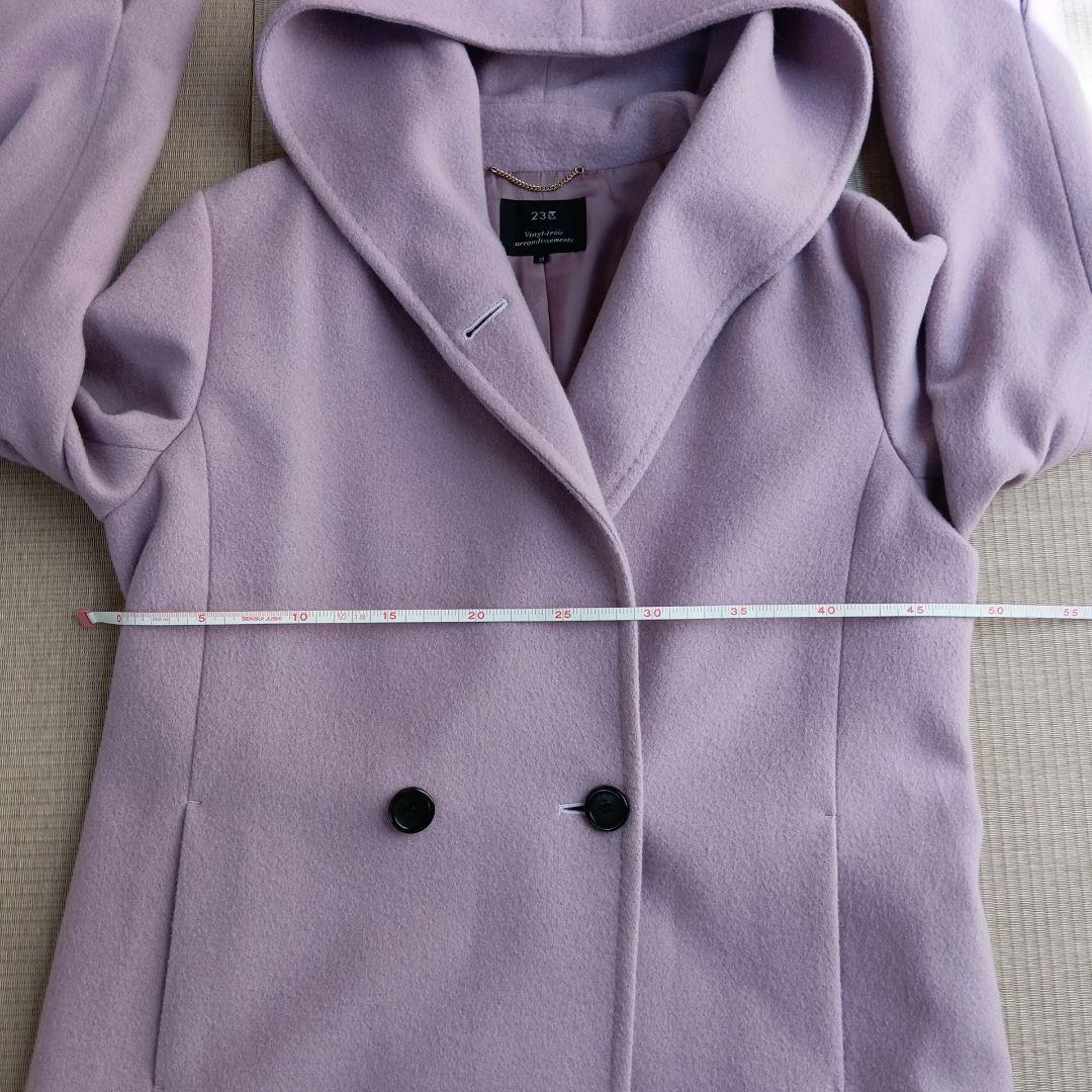 美品　23区　レディース　ウールコート　ローズ　38