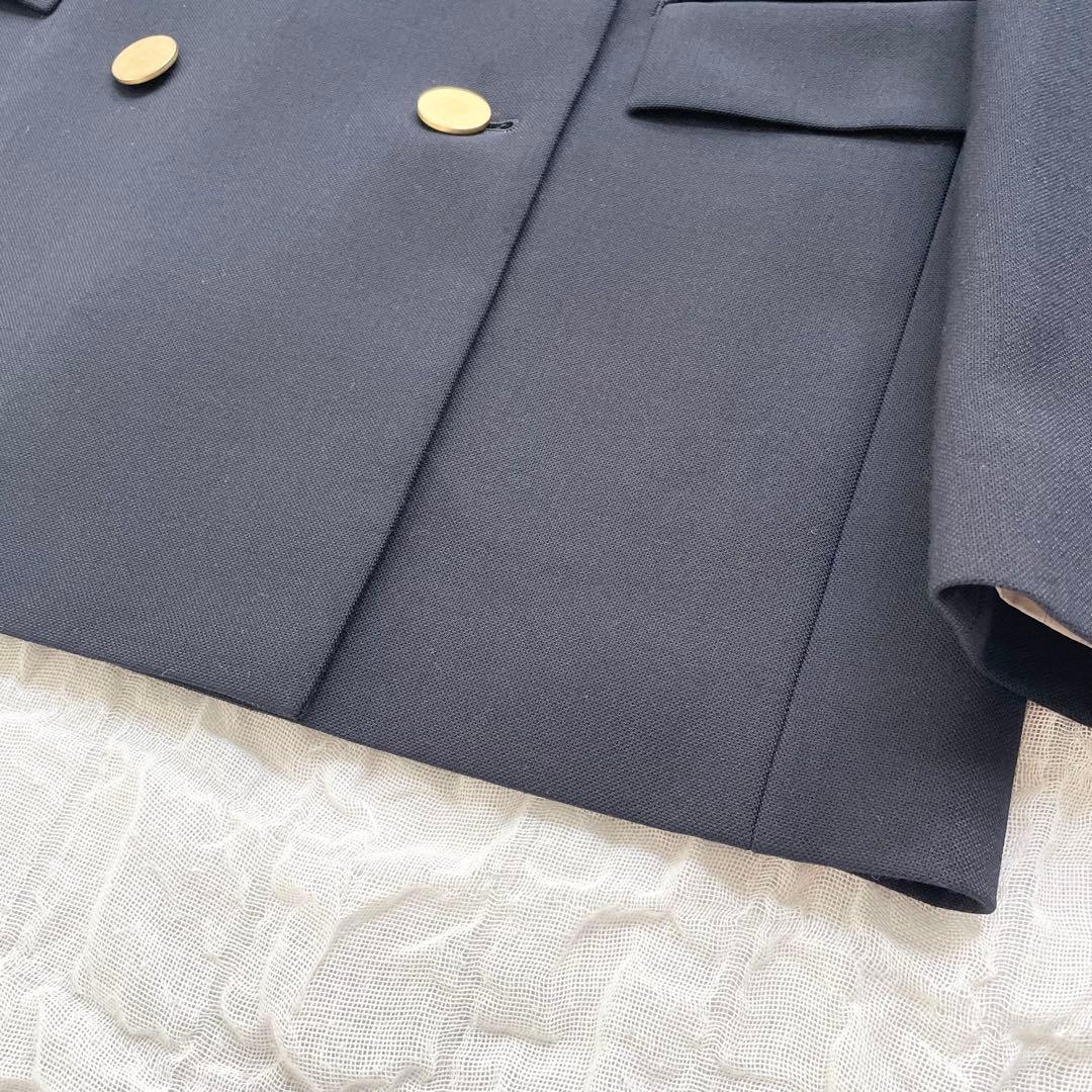 【美品】ジャーナルスタンダードレサージュ ヴィスポリノーカラー金ボタンジャケット