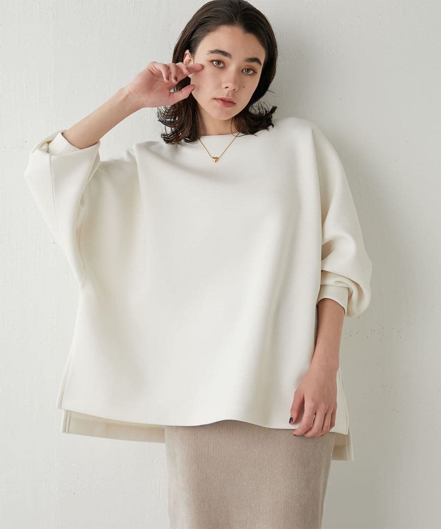 ウィムガゼット　ダンボールプルオーバー　オフホワイト