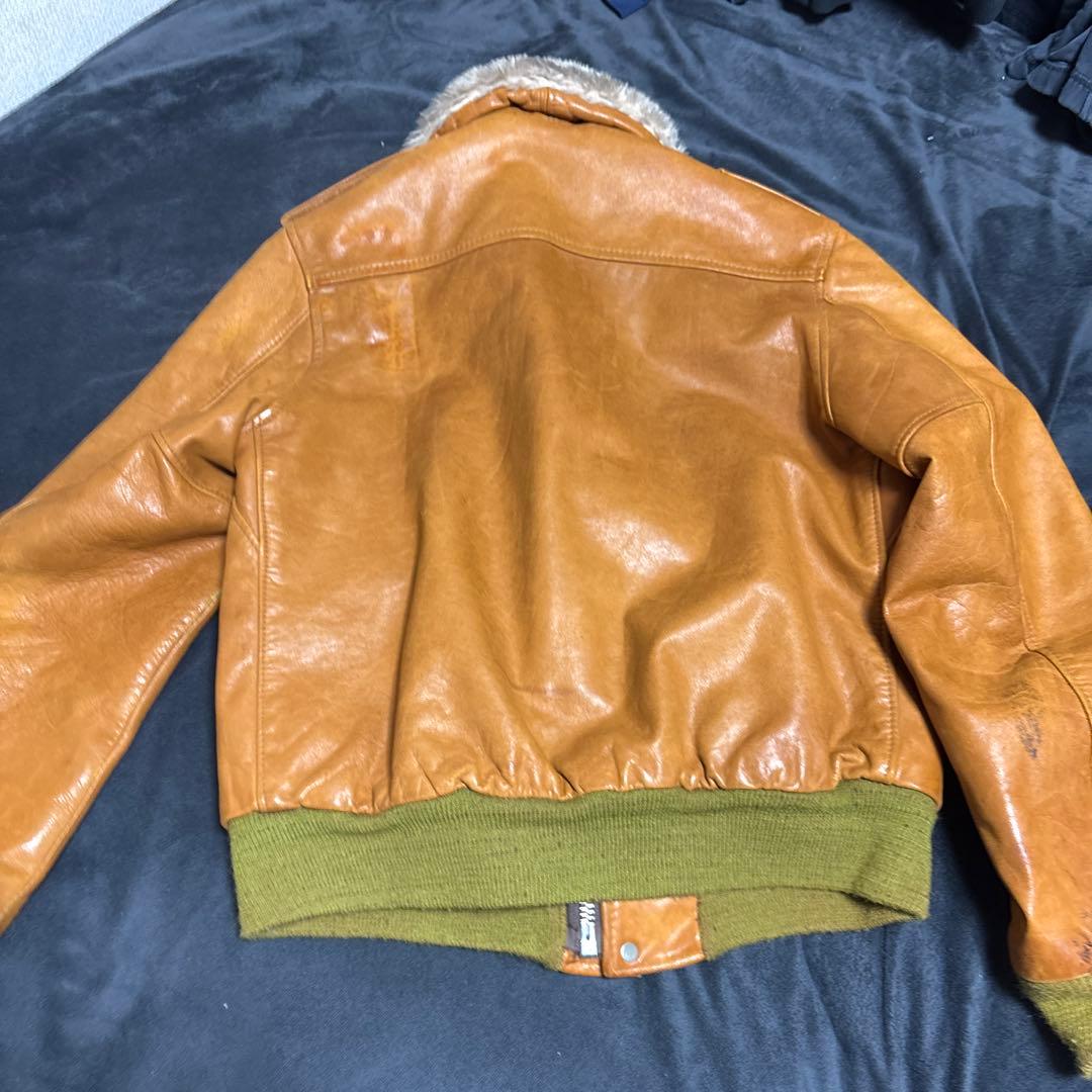 40 ショット G-1 フライトジャケット ヴィンテージ 襟ボア Schott
