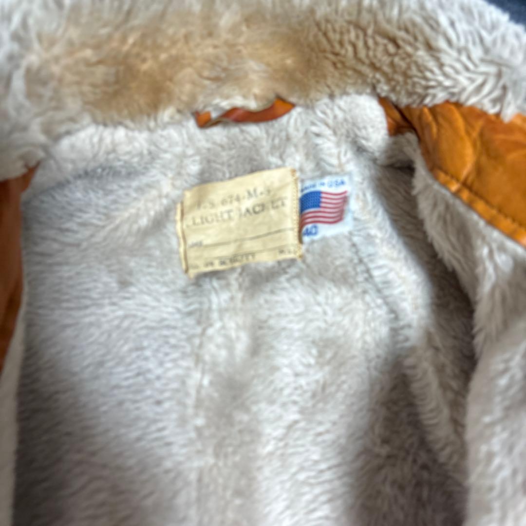 40 ショット G-1 フライトジャケット ヴィンテージ 襟ボア Schott