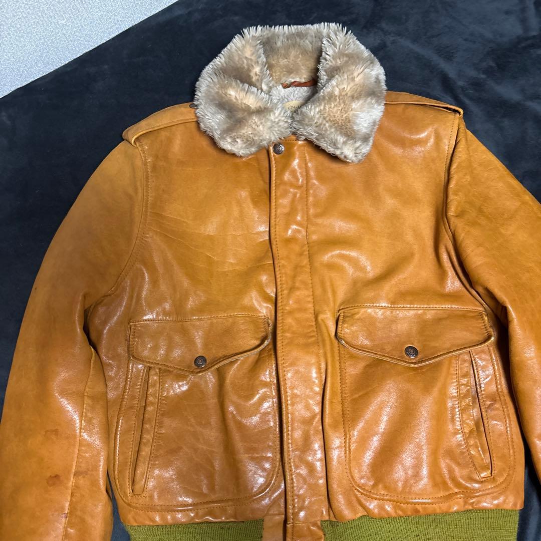 40 ショット G-1 フライトジャケット ヴィンテージ 襟ボア Schott