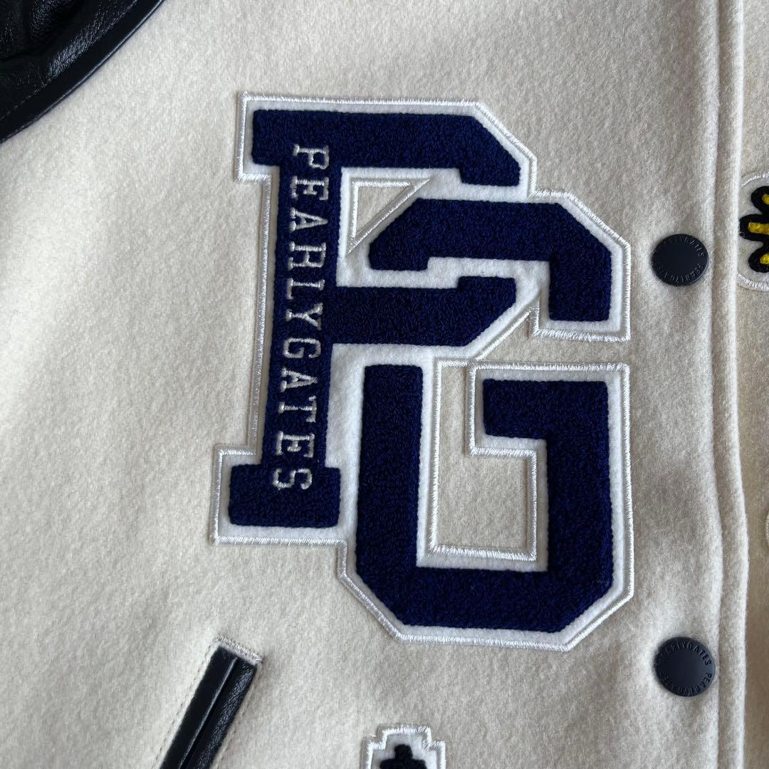 極美品　パーリーゲイツ×シンプソンズ　希少コラボ　スタジャン　レザー　ワッペン