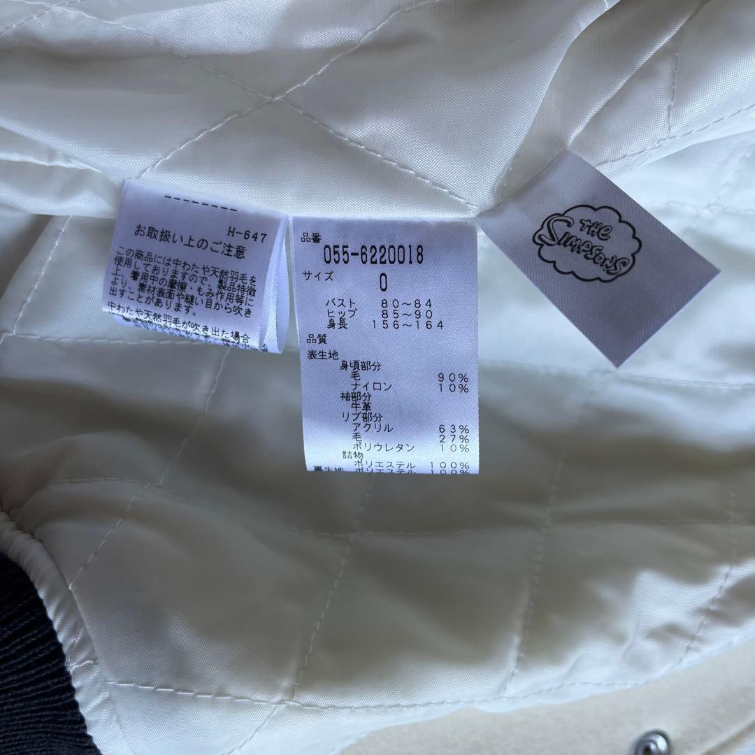 極美品　パーリーゲイツ×シンプソンズ　希少コラボ　スタジャン　レザー　ワッペン