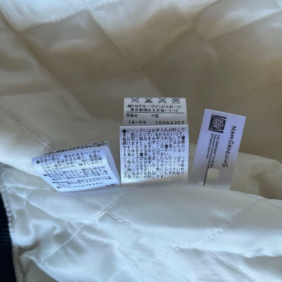 極美品　パーリーゲイツ×シンプソンズ　希少コラボ　スタジャン　レザー　ワッペン