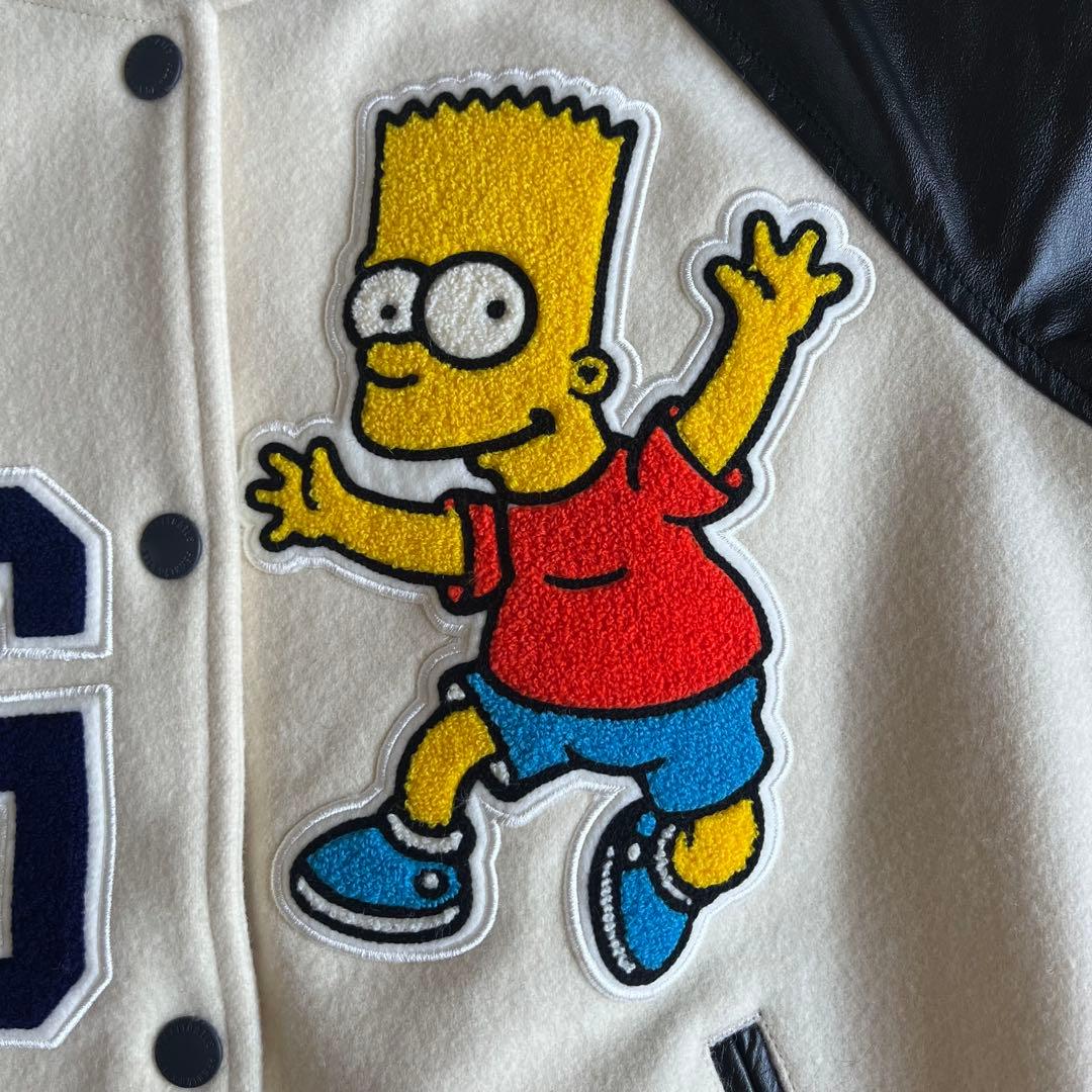 極美品　パーリーゲイツ×シンプソンズ　希少コラボ　スタジャン　レザー　ワッペン