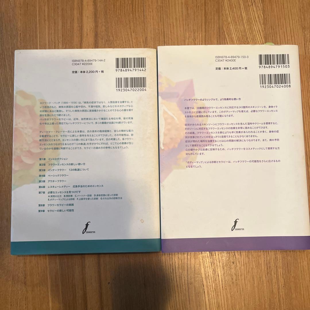 バッチフラワーニューセラピー1, 2 (ボディーマップ)